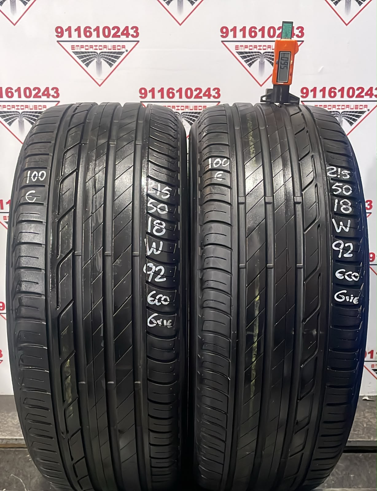 BRIDGESTONE TURANZA USADO ECONOMICO  215/50 R18 92 W
